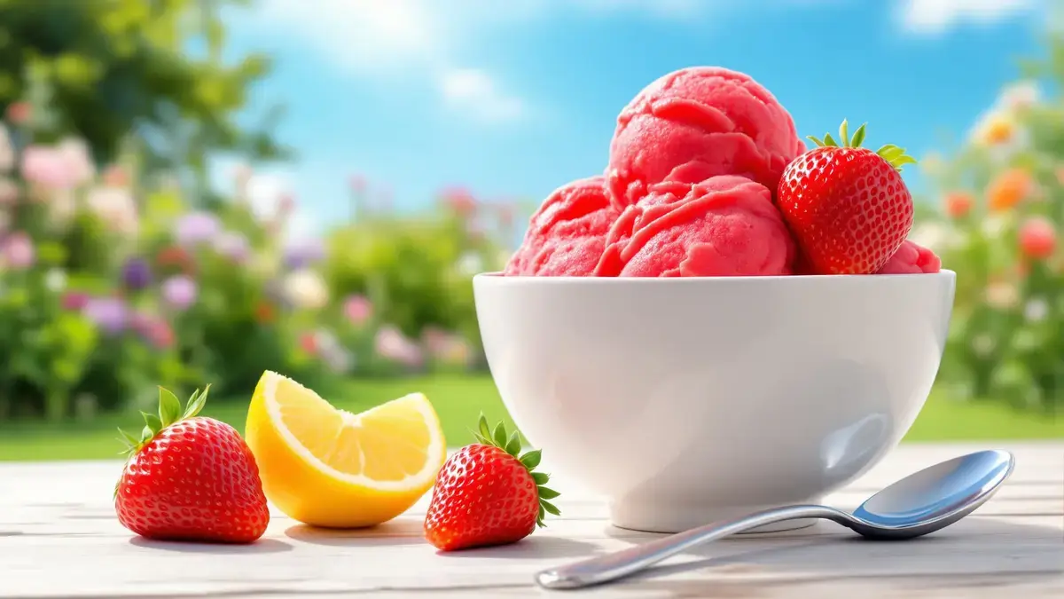 Ontdek hoe je een heerlijke aardbeien-sorbet zonder ijsmachine maakt voor een verfrissende zomer
