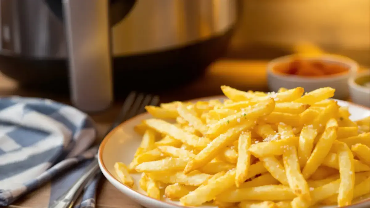 Ontdek hoe je je frietjes in de airfryer ongelooflijk krokant kunt maken met deze tip